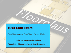 One Bedroom / One Bath / Accessible